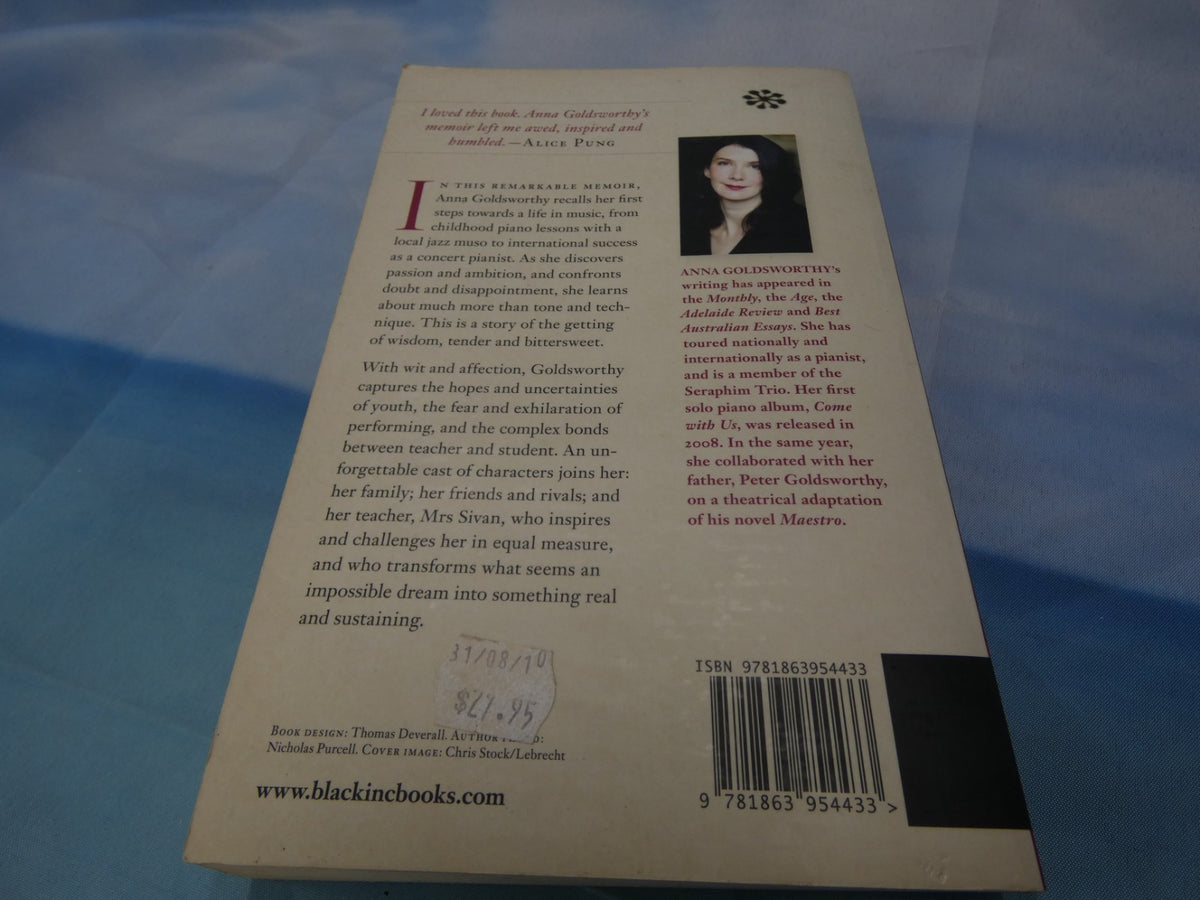 Piano Lessons by Anna Goldsworthy - Signed by the Author (PB, 2010) + Free Post
