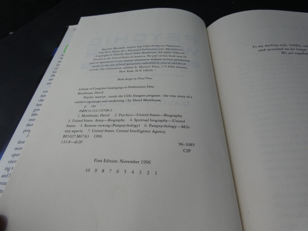 Psychic Warrior:Inside the Cia's Stargate Program by David Morehouse + Free Post