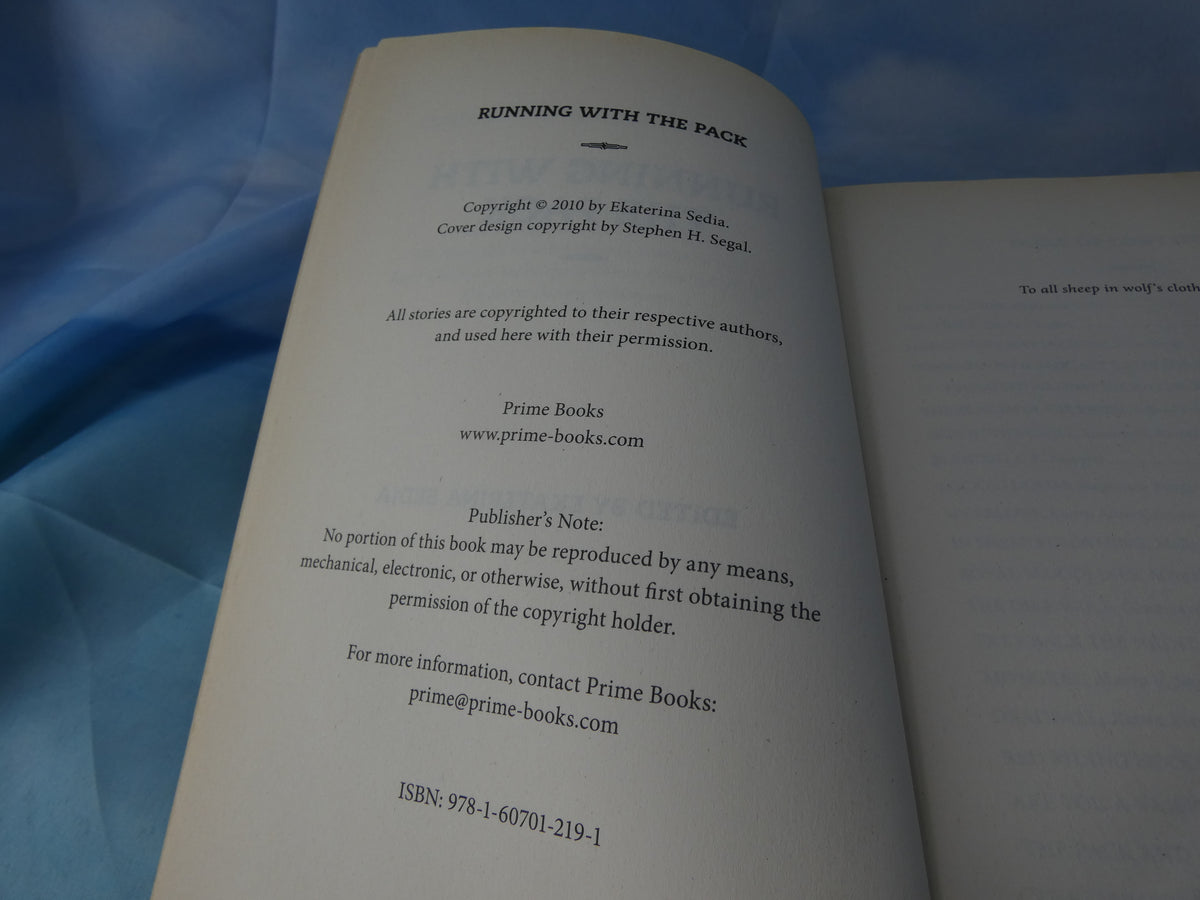 Running with the Pack - Edited by Ekaterina Sedia  + Free Postage